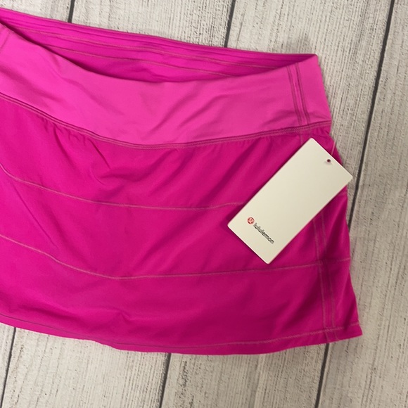 NWT Lululemon Pace Rival Tennis Skirt POW Pink Regular 6 - Picture 7 of 15
